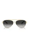 Tiffany & Co Womens Gold Tf3101b Pilot-frame Steel Sunglasses In Gold