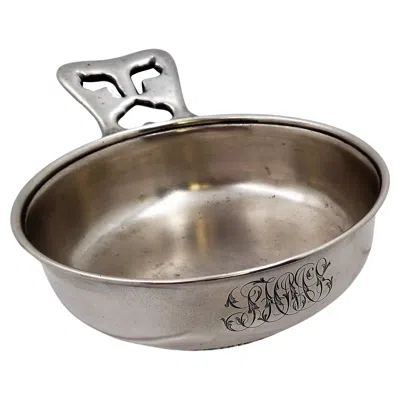 Pre-owned Tiffany & Co . Aesthetic Sterling Silver Porringer Dish, Circa 1880s Serveware