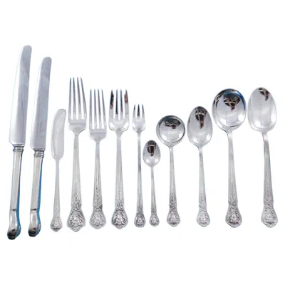 Pre-owned Tiffany & Co Aj Fuller By Tiffany Sterling Silver Flatware Set Service 315 Pcs Custom Pattern