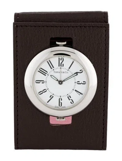 Pre-owned Tiffany & Co Alarm Clock In Brown