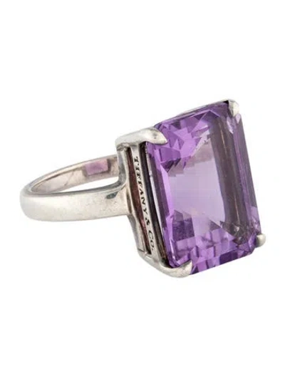 Pre-owned Tiffany & Co Amethyst Sparklers Cocktail Ring In Multicolor