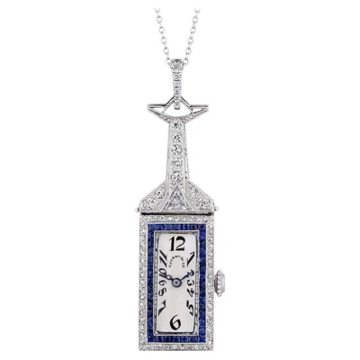 Pre-owned Tiffany & Co . And C.h. Meylan Art Deco Pendant Watch In Multi