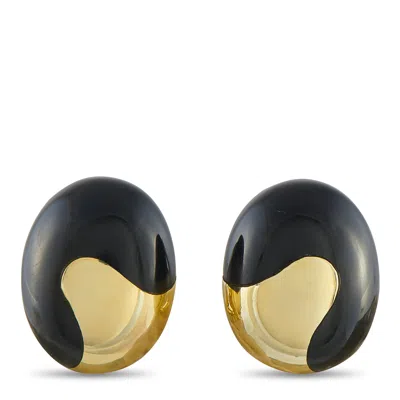 Tiffany & Co Angela Cummings 18k Yellow Gold And Onyx Clip On Earrings Ti32-051426 In Black