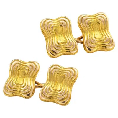 Pre-owned Tiffany & Co . Antique 18k Gold Cufflinks, Circa 1890, Victorian In Multi
