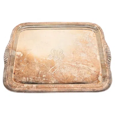 Pre-owned Tiffany & Co . Antique Art Deco Silverplate Serving Tray