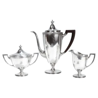 Pre-owned Tiffany & Co Antique Crested  Sterling Silver Tea Or Coffee Set In Multi