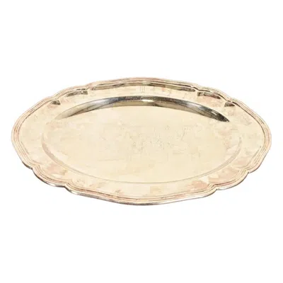 Pre-owned Tiffany & Co . Antique English Victorian Silverplate Serving Tray