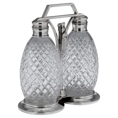 Pre-owned Tiffany & Co Antique Tantalus By ., Solid Silver & Cut Glass, 1920