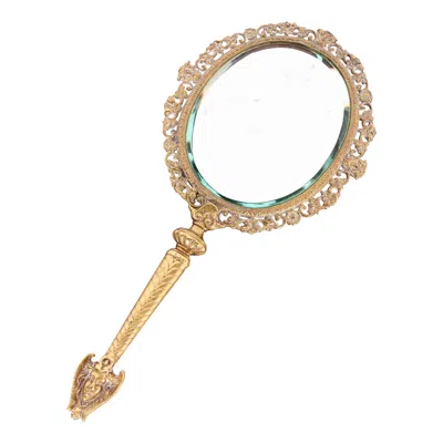 Pre-owned Tiffany & Co Antique . Bronze Doré Medusa Vanity Hand Mirror, Circa 1910 In Gold