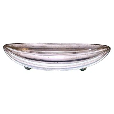 Pre-owned Tiffany & Co Antique . Sterling Silver Art Nouveau Footed Oval Melon Bowl In Multi