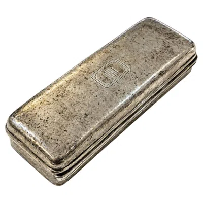 Pre-owned Tiffany & Co Antique . Sterling Silver Rectangular Dresser Box Hinged Lid 7969 In Multiple