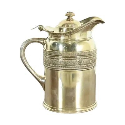 Pre-owned Tiffany & Co Antique . Victorian Silverplate Repoussé Pitcher