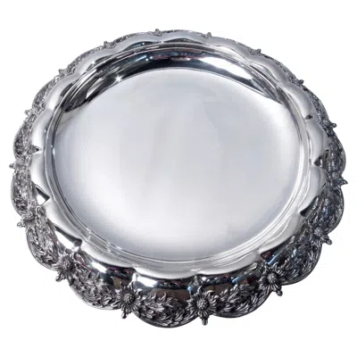 Pre-owned Tiffany & Co Antique Tiffany Chrysanthemum Sterling Silver Centerpiece Bowl