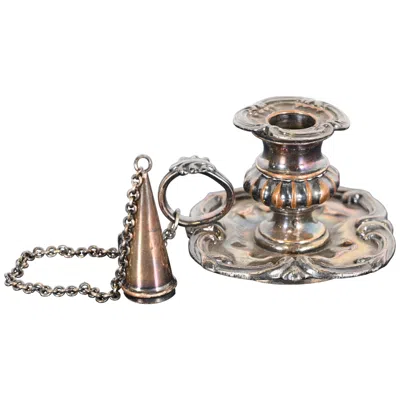 Pre-owned Tiffany & Co Antique Victorian Silverplate Chamberstick