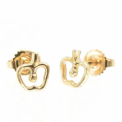 Pre-owned Tiffany & Co Apple (18k) Stud Earrings () In Gold