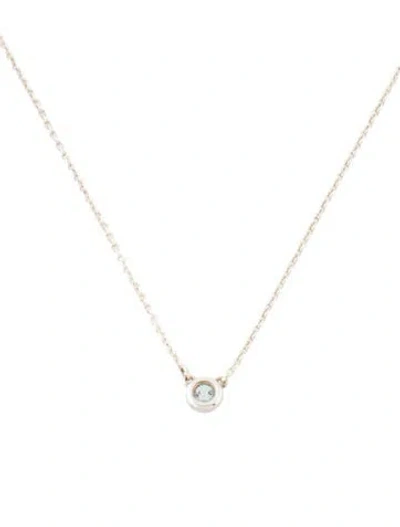 Pre-owned Tiffany & Co Aquamarine Color By The Yard Necklace, 16.25" In Multi