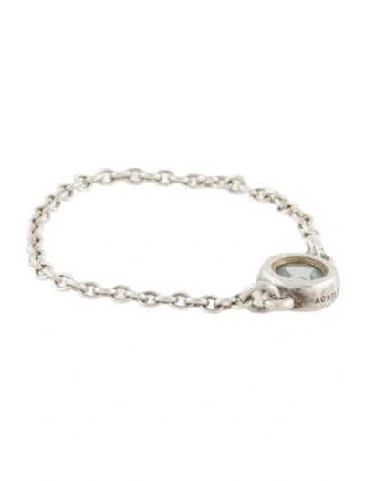 Pre-owned Tiffany & Co Aquamarine Color By The Yard Ring In Multi