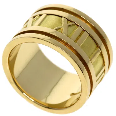 Pre-owned Tiffany & Co Atlas Band Ring () In Yellow