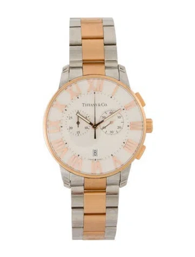 Pre-owned Tiffany & Co Atlas Chronograph Watch, 42mm In Multi