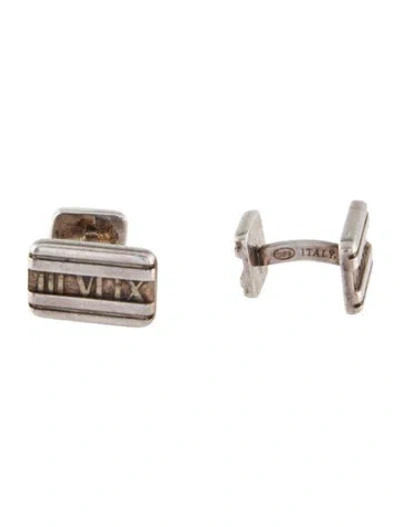 Pre-owned Tiffany & Co Atlas Cufflinks In Multi