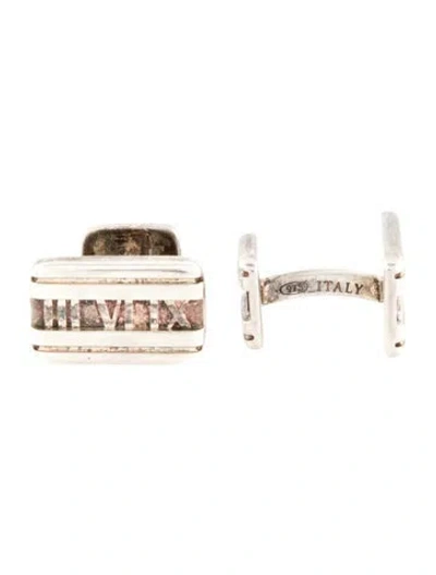 Pre-owned Tiffany & Co Atlas Cufflinks In Multi