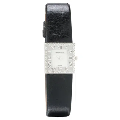 Pre-owned Tiffany & Co . Atlas Diamond Watch, 18kt White Gold