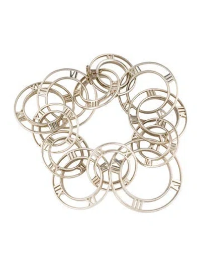 Pre-owned Tiffany & Co Atlas Link Bracelet, 6.5" In Multi