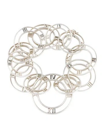 Pre-owned Tiffany & Co Atlas Link Bracelet, 6.5" In Multi