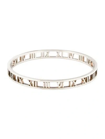 Pre-owned Tiffany & Co Atlas Narrow Bangle, 7.5" In Multi
