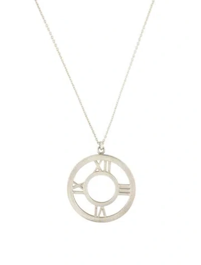 Pre-owned Tiffany & Co Atlas Pendant Necklace, 18" In Multi