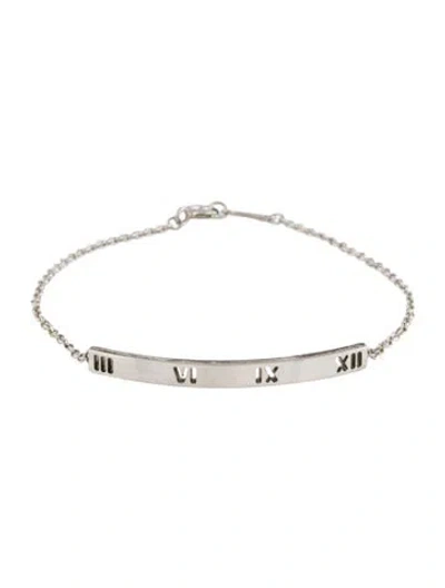 Pre-owned Tiffany & Co Atlas Pierced Bar Bracelet, 7" In Multi