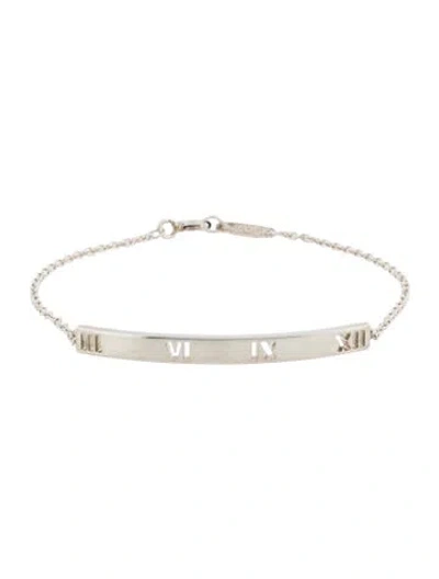 Pre-owned Tiffany & Co Atlas Pierced Bar Bracelet In Multicolor