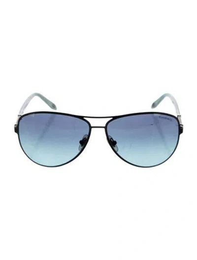Pre-owned Tiffany & Co Aviator Gradient Sunglasses In Blue