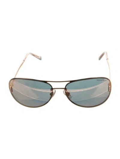 Pre-owned Tiffany & Co Aviator Mirrored Sunglasses