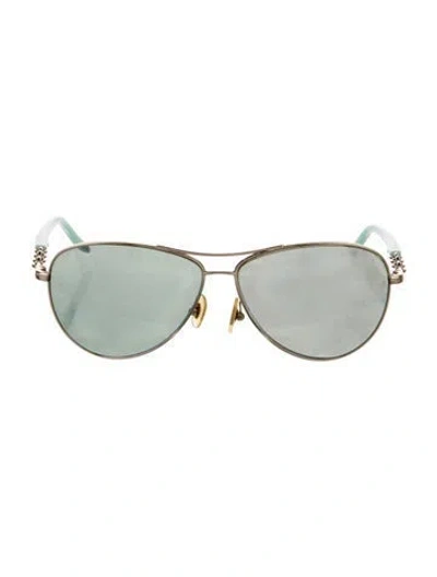 Pre-owned Tiffany & Co Aviator Tinted Sunglasses In Multi
