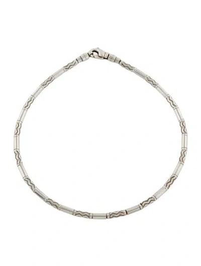 Pre-owned Tiffany & Co Aztec Zig Zag Collar Necklace, 16" In Multi