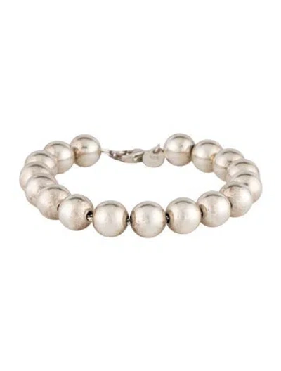 Pre-owned Tiffany & Co Ball Bead Bracelet, 10mm, 6.5" In Multi