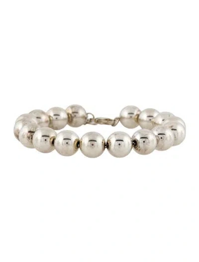 Pre-owned Tiffany & Co Ball Bead Bracelet, 6.25" In Multi