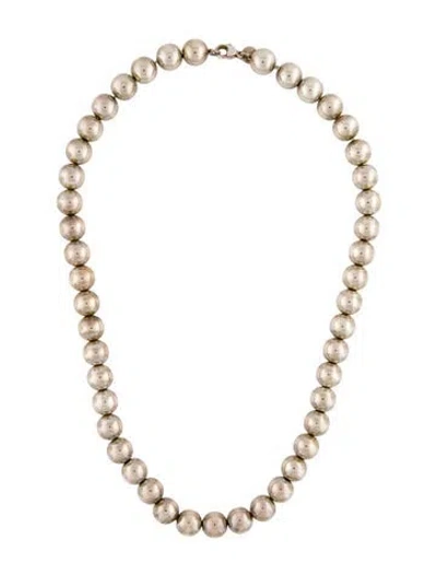 Pre-owned Tiffany & Co Ball Necklace, 18" In Multi