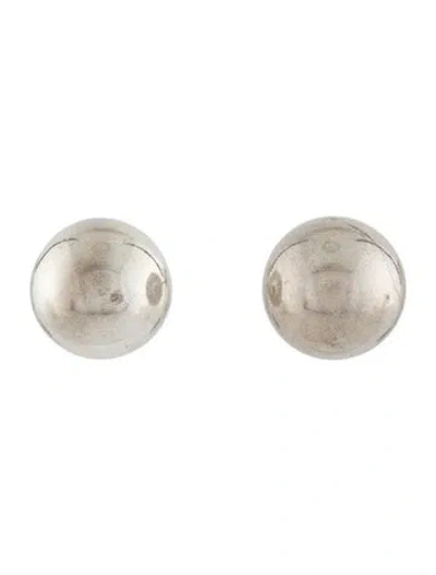 Pre-owned Tiffany & Co Ball Stud Earrings, 14mm In Multi