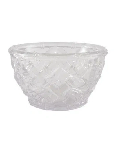 Pre-owned Tiffany & Co Bamboo Bowl In Transparent