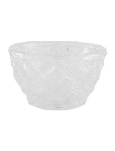 Pre-owned Tiffany & Co Bamboo Presentation Bowl In Transparent