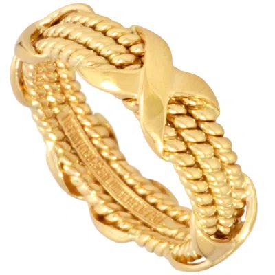 Pre-owned Tiffany & Co Band Ring () In Yellow