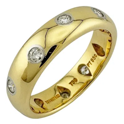 Pre-owned Tiffany & Co Band Ring () In Yellow