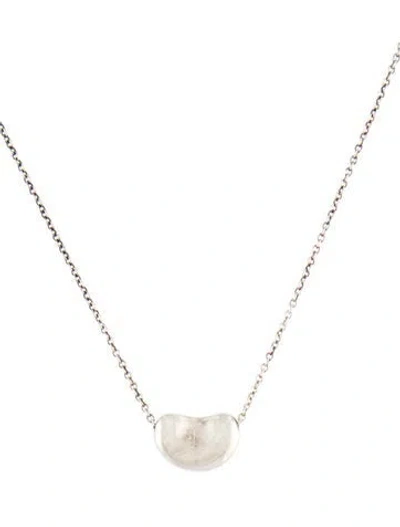 Pre-owned Tiffany & Co Bean Design Pendant Necklace, 16" In Multi