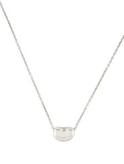 Pre-owned Tiffany & Co Bean Design Pendant Necklace, 16" In Multi