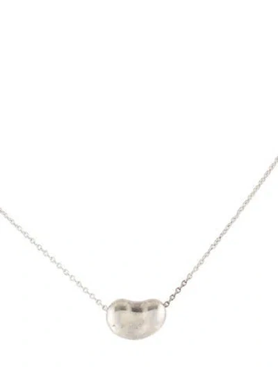 Pre-owned Tiffany & Co Bean Design Pendant Necklace, 16.5" In Multi