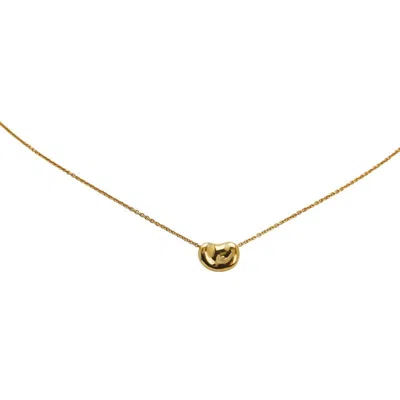 Pre-owned Tiffany & Co Bean Yellow Gold (18k) Pendant Necklace () In Multi