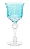 Tiffany & Co Berries White Wine Glass In Blue