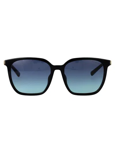 Tiffany & Co Black Acetate Sunglasses In Brown